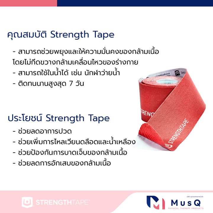 kinesiology-tape-sport-tape-strength-tape-เทปบำบัดกล้ามเนื้อ-พยุงกล้ามเนื้อ-ลดอาการบาดเจ็บเพิ่มประสิทธิภาพของกล้ามเนื้อ