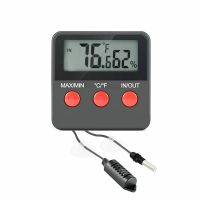 Digital Temperature And Humidity Meter LCD Display Outdoor Incubator Thermohygrometer With probe For Pet Hatching Eggs Sensor