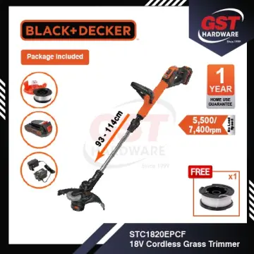 BLACK+DECKER STC1820EPCF CORDLESS STRING TRIMMER 18V/20V CORDLESS TOOLS  BLACK+DECKER MACHINERY Melaka