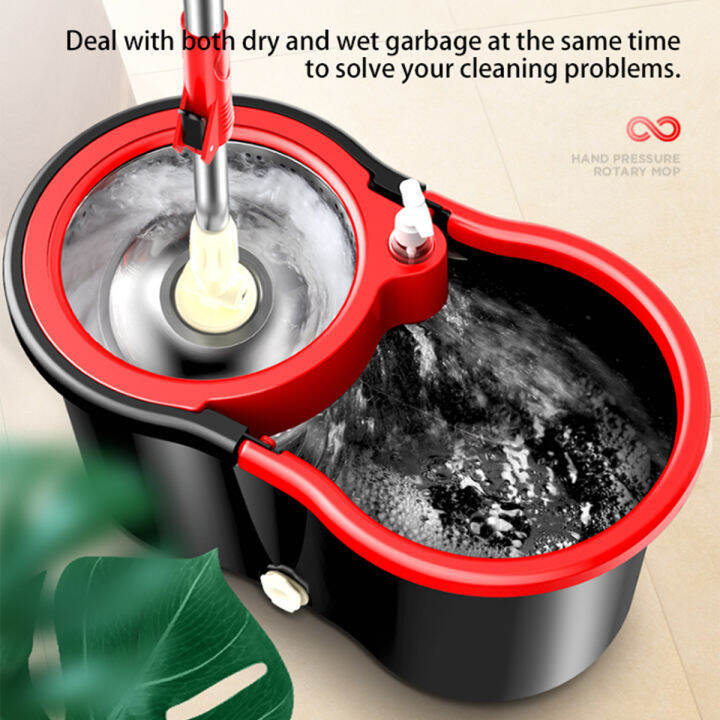 Spinning Mop Complete Set Household Cleaning Equipment Easy to Spin Mop