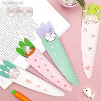 ◙ﺴ Magnetic Soft Ruler Straight Ruler 15CM Cute Carrot Cartoon Scale Rulers Multifunctional Bookmark Student Office Stationery