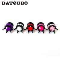 DATOUBO 4 pcs Black Crown Pink White Diamond Crystal Car Tire Valve Caps Tyre Valve Dust Caps Bicycle Wheel Air Dust Cover