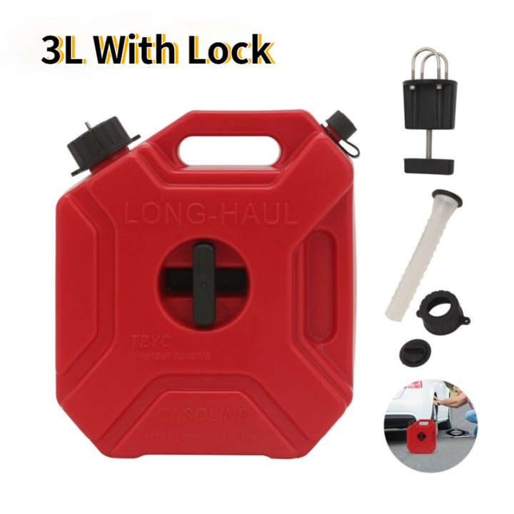 3L 5L Fuel Tanks Plastic Petrol Cans Car Jerry Can Mount For BMW Motor