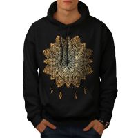 2023 style Mandala Yoga Mens Hoodie Spiritual Casual Hooded Sweatshirt Christmas Gift，can be customization