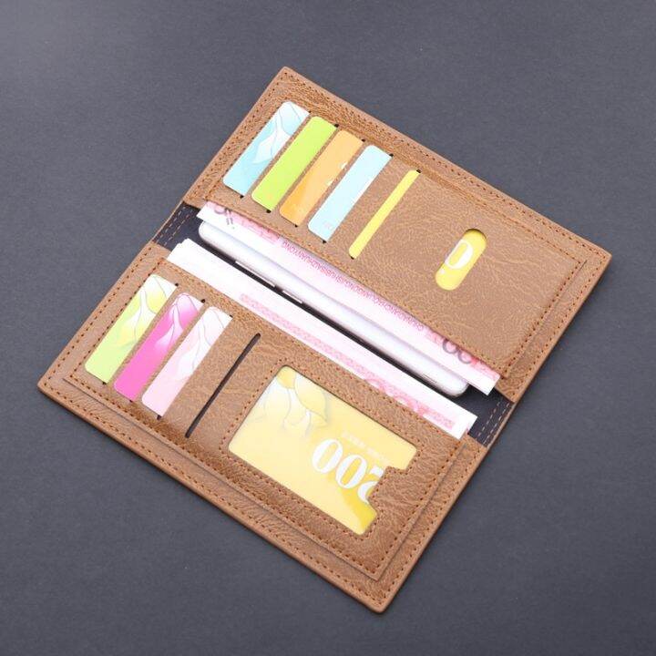 layor-wallet-กระเป๋าสตางค์ผู้ชาย39-s-กระเป๋าสตางค์บางสลักชื่อกระเป๋าเงินแบบบางหนัง-pu-ยาวกระเป๋าเงินทรงคลัทช์ใส่เหรียญ-x35c-กระเป๋าใส่บัตรเครดิต