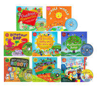 English original barefoot books rhymes and ballads family set series wheels on the bus 8 volumes with 8CD English language sense enlightenment grinding ear picture book