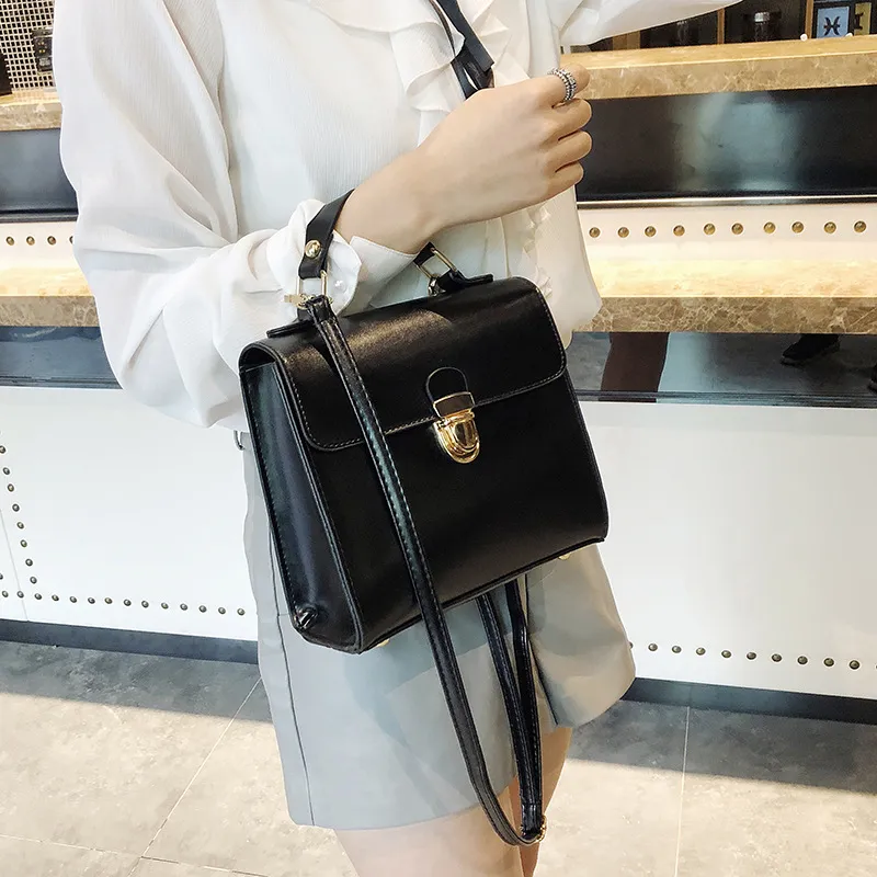 Women Small Bag Korean Mini Mortise Lock Small Square Bag Ladies Single  Shoulder Diagonal Bag Trend Female Bag