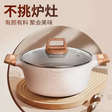 Stainless steel 22cm soup pot household large soup pot gas electromagnetic  oven general