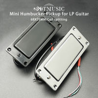 Mini Humbucker Sealed Electric Guitar Pickup Neck &amp; Bridge Coil Splitting Pickup For LP Guitar Blackchrome 68X29MM