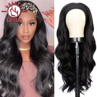 Headband Wig Curly Wave Head Band Wigs For Black Women Yaki Straight Synthetic Wigs For Women Natural Black Hair Extensions Hand Tool Parts Accessorie