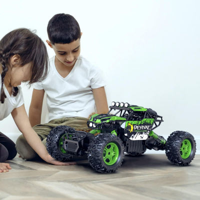 CROBOLL 1:12 Large Remote Control Car for Boys with Upgraded Lifting Function, 4WD 20km/h RC Car Toys for Kids 4X4 Off-Road RC Rock Crawler, 2.4GHz All Terrain RC Monster Truck for 60Min Play(Green)