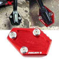 For Ducati Monster 795 796 821 1200 1200S Motorcycle Accessories CNC Aluminum Side Stand Enlarger Kickstand Enlarge Plate Pad