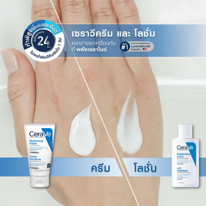 cerave-set-2-items-hydrating-cleanser-88ml-moisturising-lotion-88ml-เซทผลิตภัณฑ์ดูแลผิวหน้าและผิวกาย