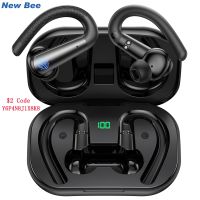 New Bee X13 Wireless Earbuds Sport Bluetooth Headset 40Hrs Earphones with Mic IPX6 Waterproof Earpiece with LED Display