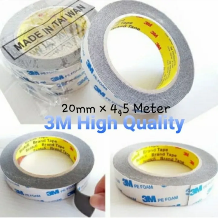 Double tape 3m PE Foam / Solasi BB Busa 20mm x 4,5mtr / Double tape 3m