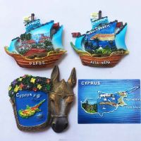 3d Resin Cyprus Fridge Magnet Tourism Souvenir Magnetic Craft Refrigerator Paste Creative Home Decoration Collection Gift Ideas