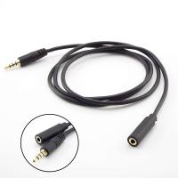 Stereo 3.5mm 4 Pole Audio Male to Female Jack Plug AUX Audio Cables Cord Extension Cable Cord Headphone Car Earphone Cables