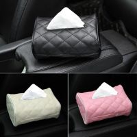 Car Tissue Box Leather Toilet Paper Holder Seat Back Tissue Box Case Napkin Container Organizer Holder Interior Car Accessories