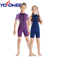 Yoomee Girls 2.5mm Neoprene Wetsuit Shorty Thick Diving Suit One Piece