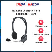 Tai nghe Logitech H111, có dây dài 1,8m quai đeo điều chỉnh tiện dụng