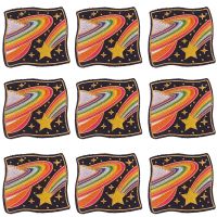 Pulaqi 10PCS Starry sky Patch Star Wholesale Patches Iron On Patches For Clothing Sticker Stripe Wholesale Dropship Custom Patch