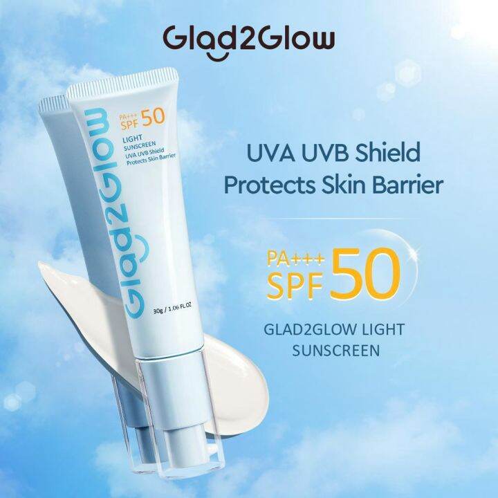 Glad2Glow Light Sunscreen Gel UV SPF50 PA+++ OilControl Facial