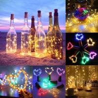 3M 5M LED Wine Bottle Fairy String Light Cork Night Lamp