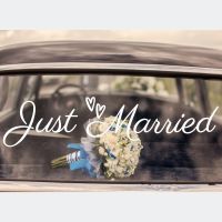 Wedding Decoration Wall Decals Just Married Sign Wedding Sign Stickers Just Married Car Wall Sticker Vinyl Wedding Decals A194 Wall Stickers Decals