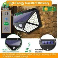 4PCS Solar Lights Outdoor 100 Led Lamp Powered Sunlight IP65 3 Modes PIR Motion Sensor For Garden Decoration Wall Decor