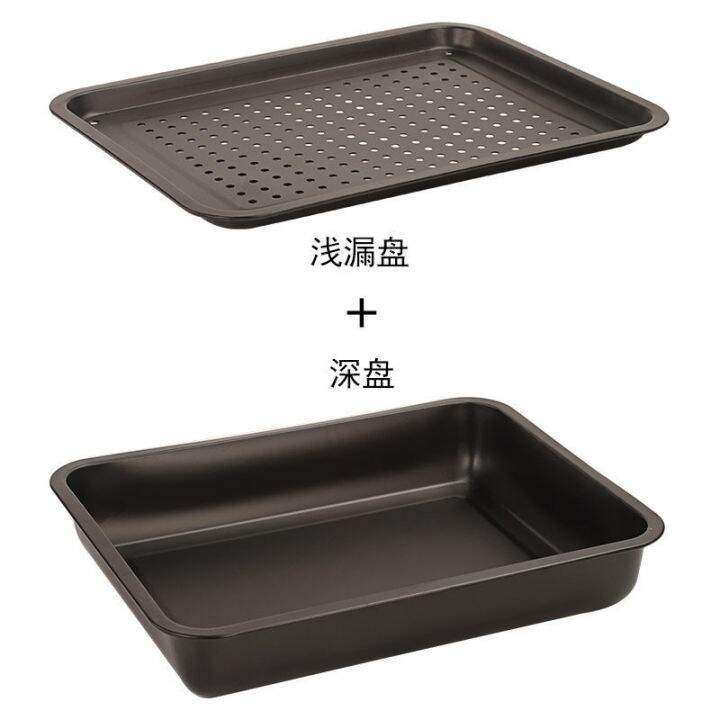 cod-thickened-stainless-steel-storage-and-drainage-tea-tray-with-portable-double-layer-rectangular-drain-leaking