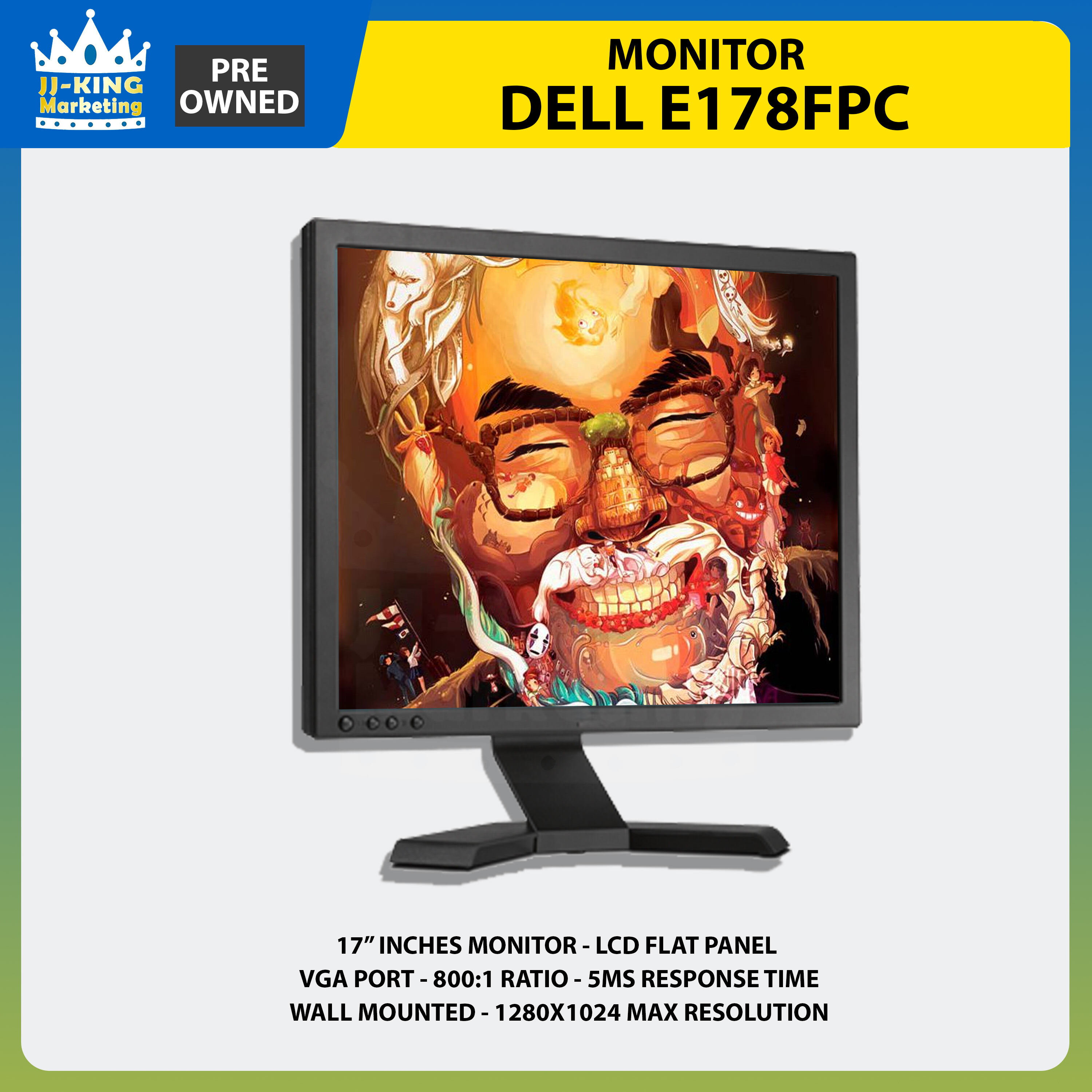 DVI 800:1 Silver VGA HP 19" Inch Flat Panel TFT LCD Color Monitor 