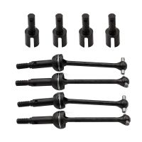 8Pcs Metal Steel Gearbox Joint Cup Diff Cup Drive Shaft Set CVD for LC RACING PTG-2 PTG2 1/10 RC Car Upgrade Parts