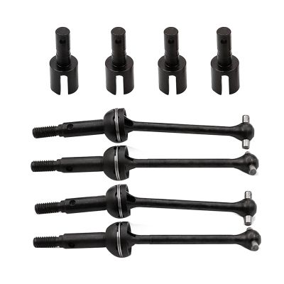 8Pcs Metal Steel Gearbox Joint Cup Cup Drive Shaft Set CVD for LC RACING PTG-2 PTG2 1/10 RC Car Upgrade Parts