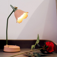 ดอกไม้ LED โคมไฟตั้งโต๊ะนักเรียนห้องนอนห้องแสงสัมผัสโคมไฟอ่านหนังสือป้องกันดวงตามัลติฟังก์ชั่โคมไฟตารางแสง