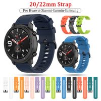 22MM 20MM Silikon untuk Jam Tangan Tali Watchband untuk Xiaomi Huami Amazfit GTR 47MM 42MM GTS Smart Gelang Sport pengganti Gelang Band