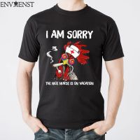 Graphic Men Top I Am Sorry The Nice Nurse Is On Vacation Funny Chicken Lover Vintage T Shirt Male Funny Oversized T-Shirt 【Size S-4XL-5XL-6XL】