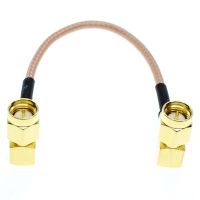 SMA male right angle to SMA male right angle RF Jumper pigtail Cable Coax Connector RG316