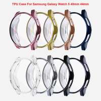 คุ้มครองเต็มรูปแบบกรณีสำหรับ Samsung Galaxy Watch 5 40มิลลิเมตรและ44มิลลิเมตรป้องกันหน้าจอกรณี TPU Soft กันชนอุปกรณ์เสริมฝาครอบ