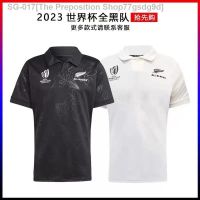 The rugby World Cup 2023 New Zealand all black ball top rugby training suit mens clothing short sleeve