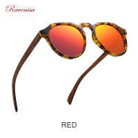 2021 Vintage Wooden Mirror Sunglasses Men Women Round Handmade Wood Sun Glasses Green Polarized Goggle lunette de soleil femme