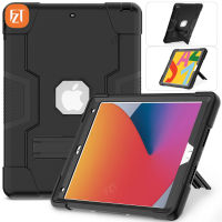 (มีขายึดแนวนอน) สำหรับ iPad 7th Gen 10.2 "(2019) / A2200 A2198 A2197ซิลิโคน Casing Tablet ที่คลุมพกพาได้การปะทะกันและเคสปลอดภัย BK