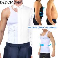 （A Beautiful） MenBody Shaper Posture Corrector Tummy Control Shapewear Fat Burning ChestVest การสร้างแบบจำลองการบีบอัด T เสื้อ