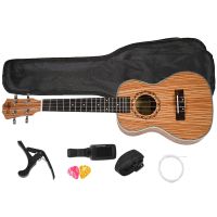 Concert Ukulele 23 Inch Hawaiian Zebrawood Beginner Uke 4 Strings Acoustic Guitar Ukulele Guitar With Bag Send Gifts Musical Stringed Instrument