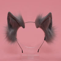 Women Girls Lolita Cat Fox Wolves Beast Ear Hair Hoop Headwear Hairbands Props Fancy Dress Anime Cosplay Costume