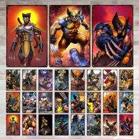 ภาพยนตร์คลาสสิก Wolverine แผ่นโลหะดีบุก Plaque ดีบุกป้ายโลหะโปสเตอร์ Kids Room Man Cave สำหรับ Retro Home ตกแต่ง