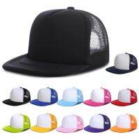 【Hot Sale】 Hat male spring and summer adjustable flat eaves hip-hop baseball cap sunscreen breathable mesh street dance hat parent-child sun