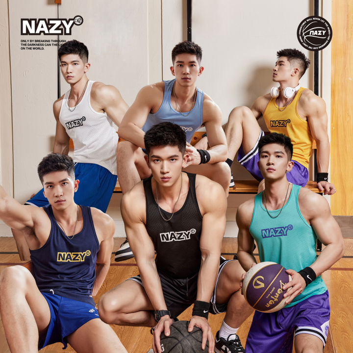 nazy-เสื้อกล้ามบาสเก็ตบอลกีฬาลำลองสไตล์อเมริกันสำหรับผู้ชาย-t-เสื้อแขนกุดเสื้อบอล