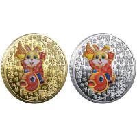 Rabbit Coin Chinese Zodiac Bunny Year Fortune Coins 2023 China Lunar Year Auspicious Coin Coins for Collectors effectual