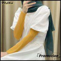 ครีมกันแดด WUXU Ramadan ใส่สบายปลอกแขนกันแดดเครื่องอุ่นแขนแขนเสื้อปลอกแขน