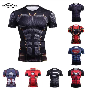 Superhero Compression Fitness Gym Workout Sports Cosplay T-Shirt for Men  and Women, Heroman-3 : : Fashion